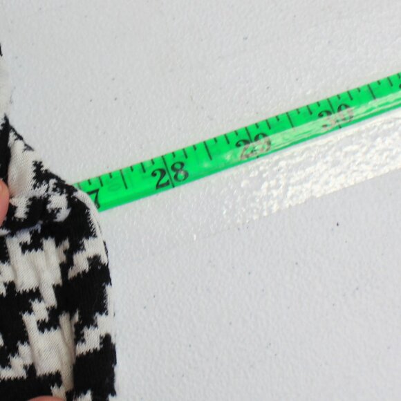 #574B Jacque & Koko Black & White Houndstooth Zip-Up Dress Jacket Size 18/20 - Picture 8 of 10